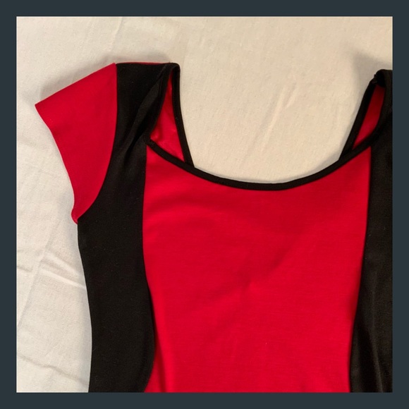 Retro Style Colour Block Body-con Dress - Picture 1 of 2